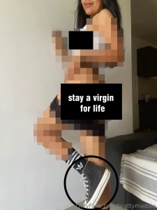 No pussy for a beta loser like you shoes are more than enough