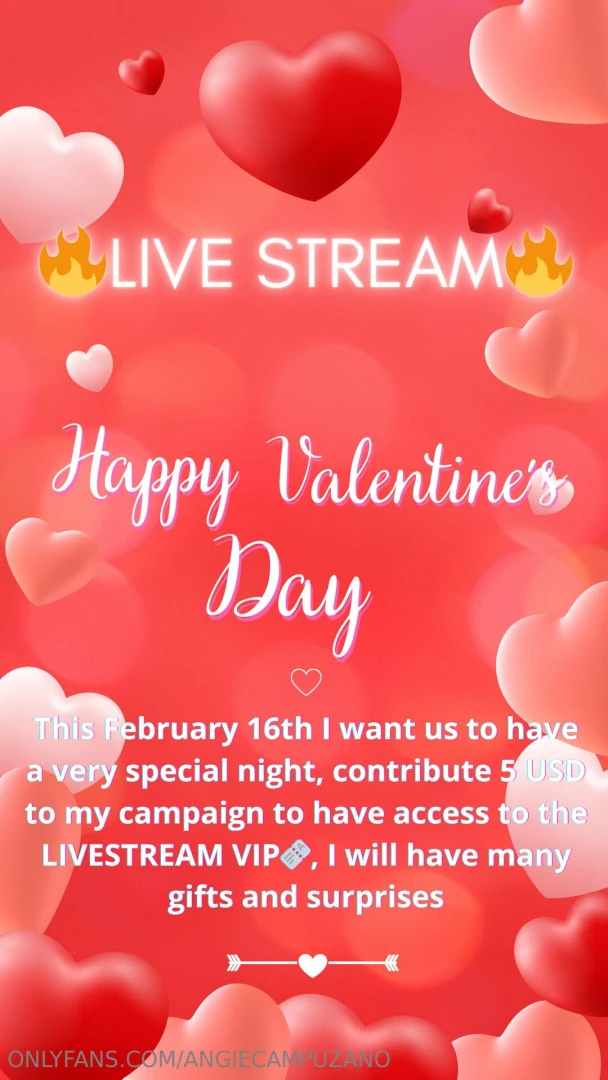 Livestream vip campaign this february 16th i want us to have a very 