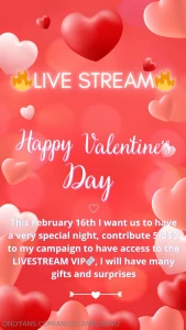 Livestream vip campaign this february 16th i want us to have a very