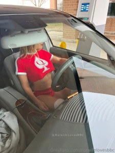 My drive thru bank has a sexy black teller i like to flirt with maybe