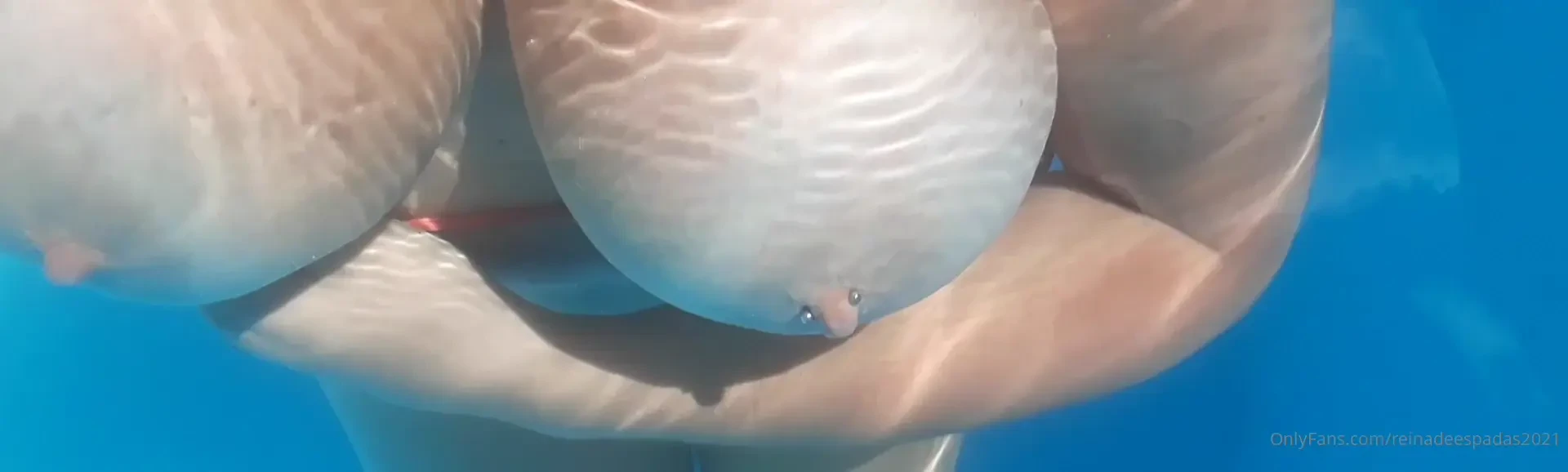 You go into the pool with me we swim for a while and suddenly my 