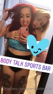 Love when hot girls grab my tits girlongirl stripperlife lockerroom