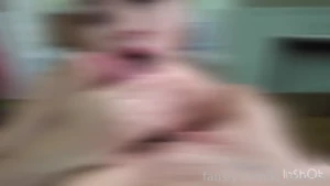 Sucking his balls just how he likes it licking his entire shaft his