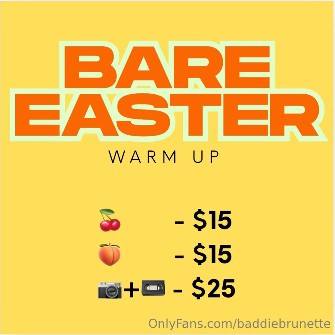 Bare for easter ok soooo consider this your pre easter warm up i ve 