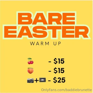 Bare for easter ok soooo consider this your pre easter warm up i ve