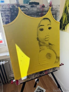My friend airbrushed my zitties on a yellow cami amp i m obsessed