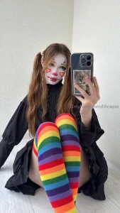 Half goth half rainbow clown princess how s that for a description 3