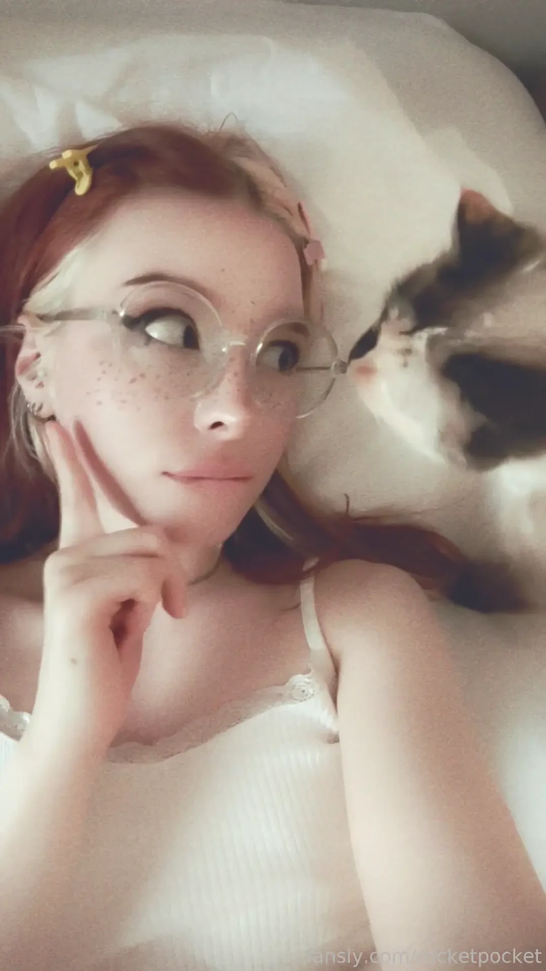 Redhead teen egirl natural glasses pussy ihatehashtags 