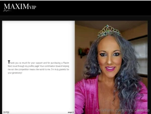 Your sexy girl mrs c has made the cover of one of maxim digital issue part 1