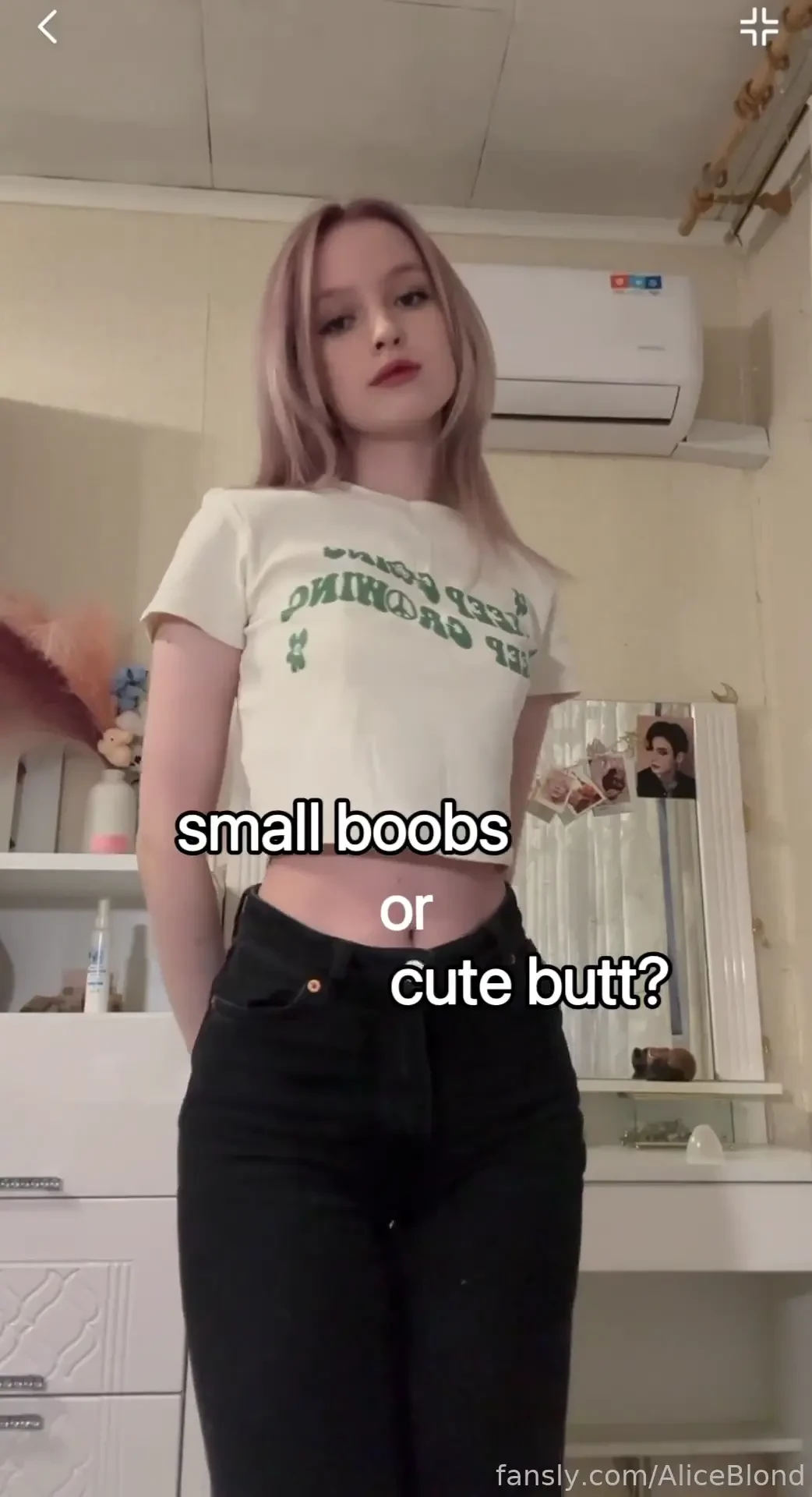 Small boobs or cute butt boobs butt young petite young perky 