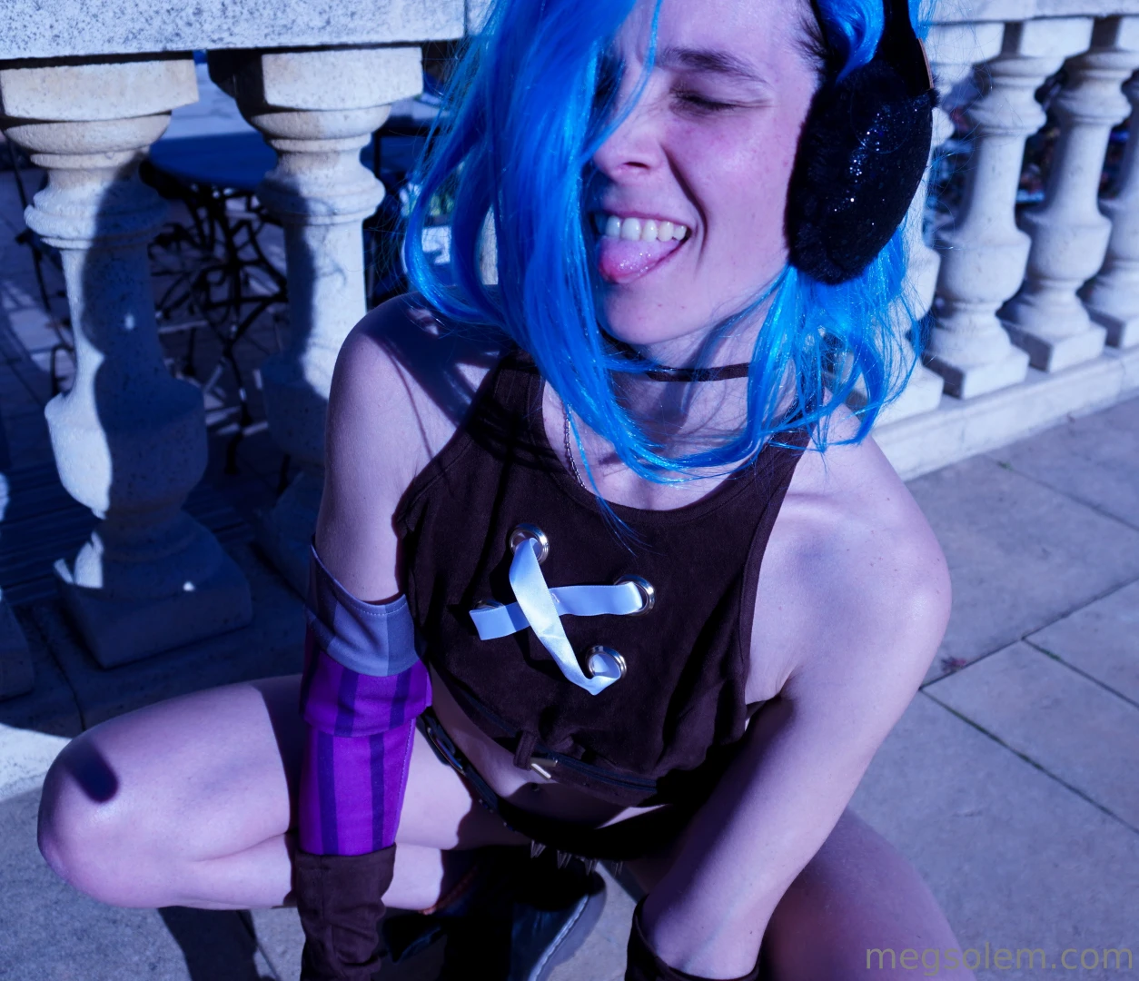 Jinxsexy smile sun bluehair 