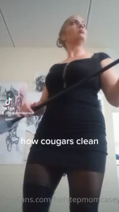 Just sweeping the floor thinking about sex