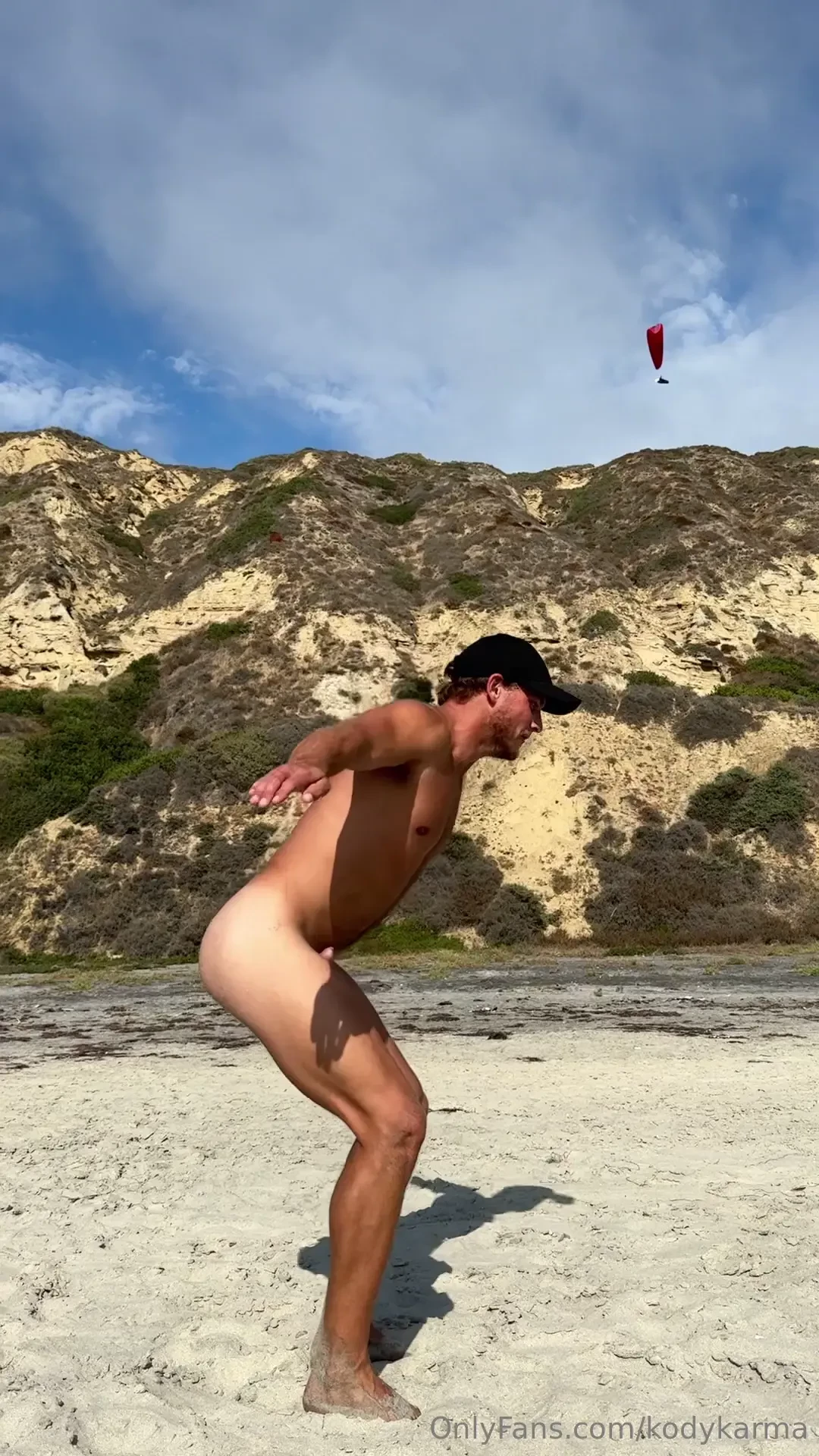 Slomo semi erect backflip at the beach 