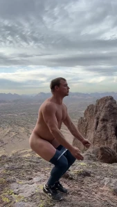 Naked backflip from my hike