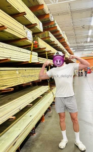 Bulging in my underwear flexing my biceps up close of my size 14 bare part 1