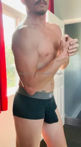 Hot amp sweaty naked workout with my big 8 inch cock and low hanging part 7