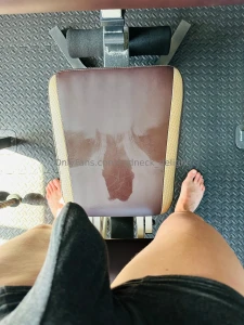 Hot amp sweaty naked workout with my big 8 inch cock and low hanging part 6