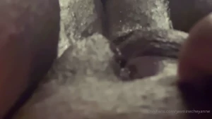 Watch my fat meaty pussy in slow motion before you suck the all the