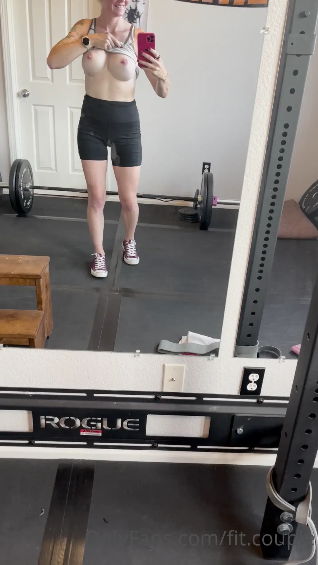 Gym time and of course naked time the pull-ups are finally coming back 