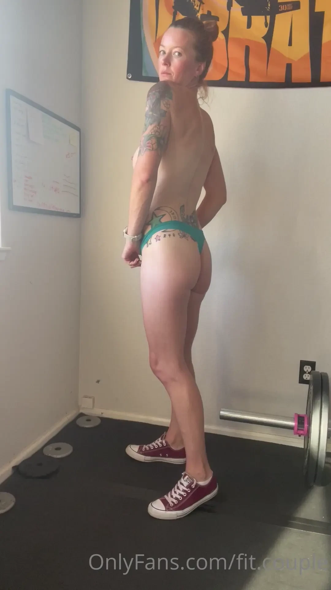 Naked in the gym again part 1 