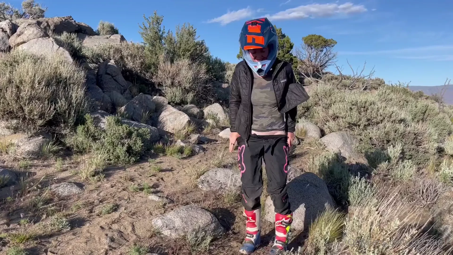 Quick little moon while out exploring and yes it was cold that day 