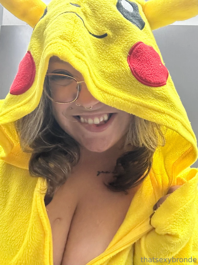 Peek-a-boo pika s feelin naughty you caught me mid-zip but if you 