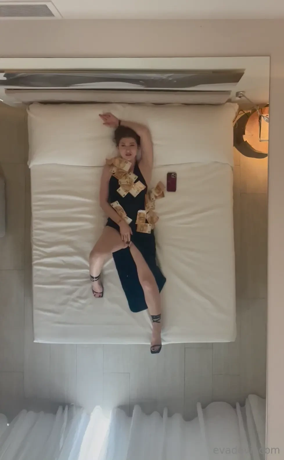 Mirror mirror on the ceiling i like my men when they re kneeling 