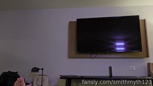 Sexy blonde gives me a joi handjob milking my cock with some nice