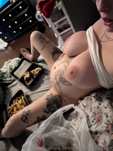 In bed snacking of course