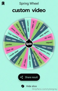 Brand new wheel you ve got the chance to win my pussy clone panties