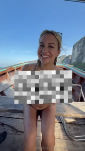 I didn t have any cash so i tipped my boat driver with my tits i think