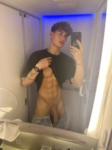 Can t wait to take you with me on this trip first stop the lavatory