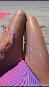 It s so disappointing you weren t there to rub my sunscreen in for me