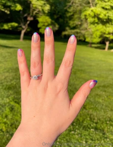 Bi flag nails happy pride month part 1