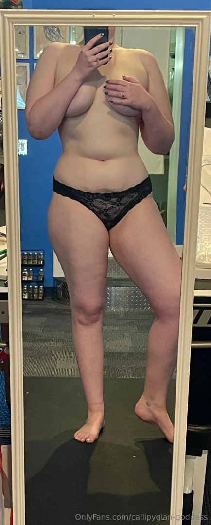 Feeling naughty so black thong today 