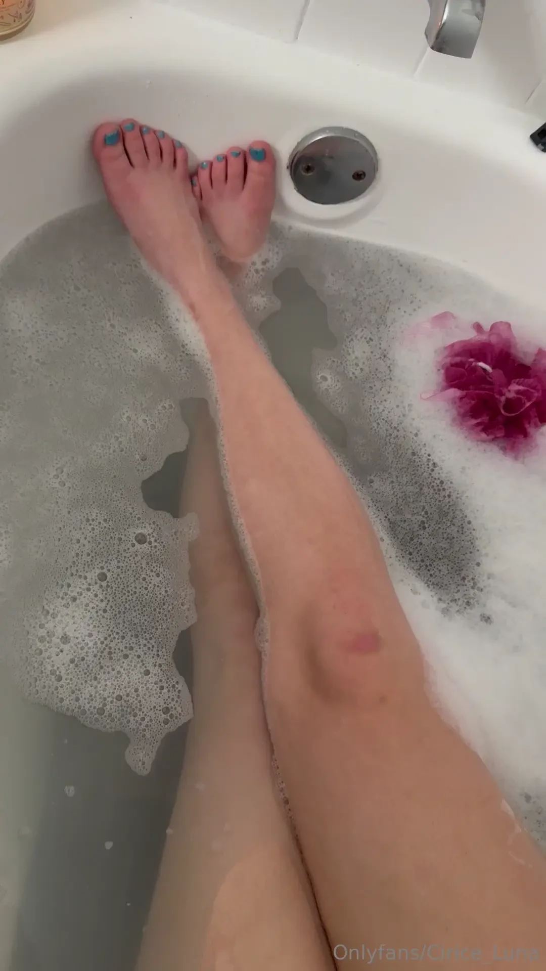 Enjoying a little bath time 