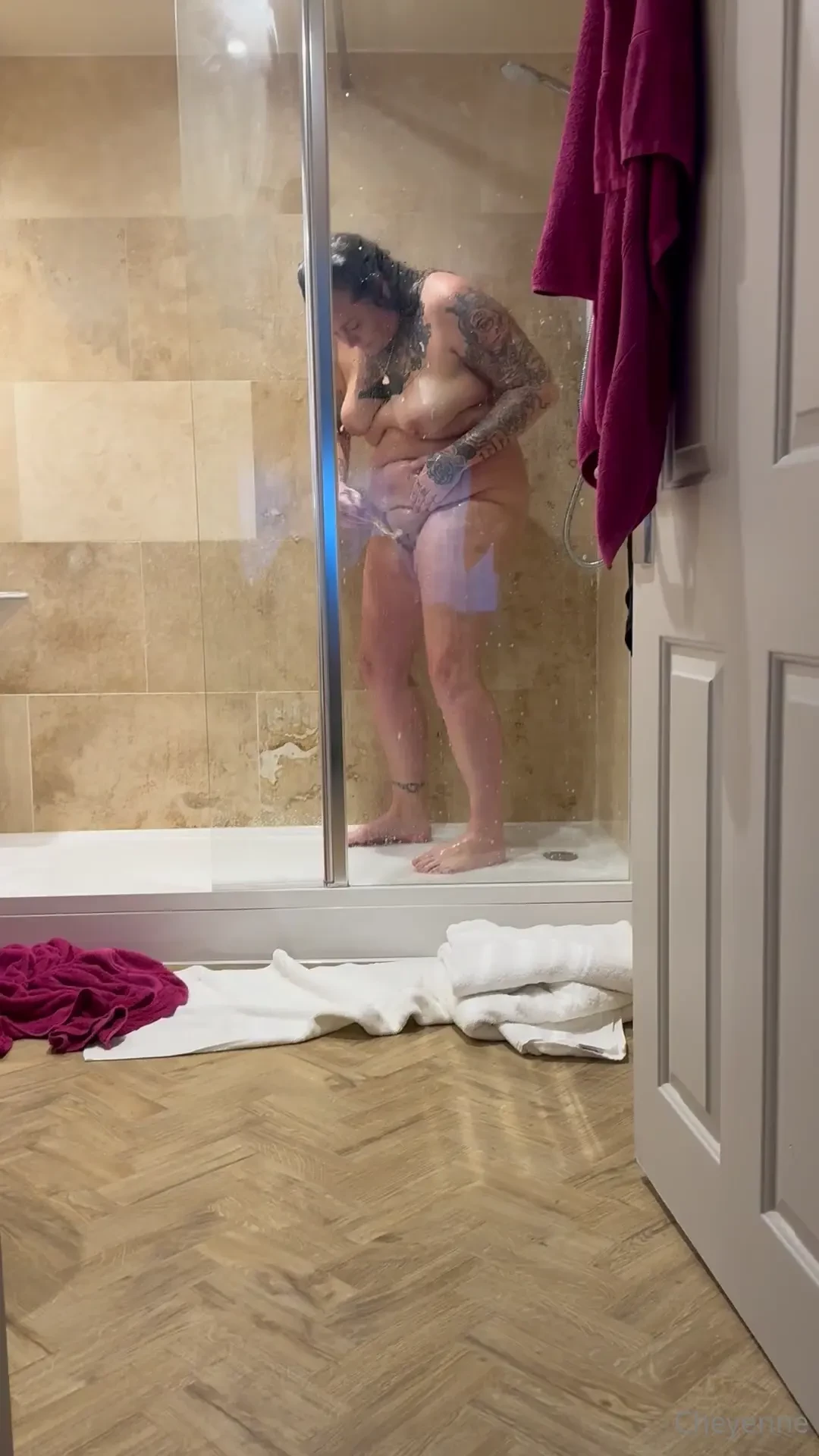 Just caught her preparing that pussy for me in the shower 
