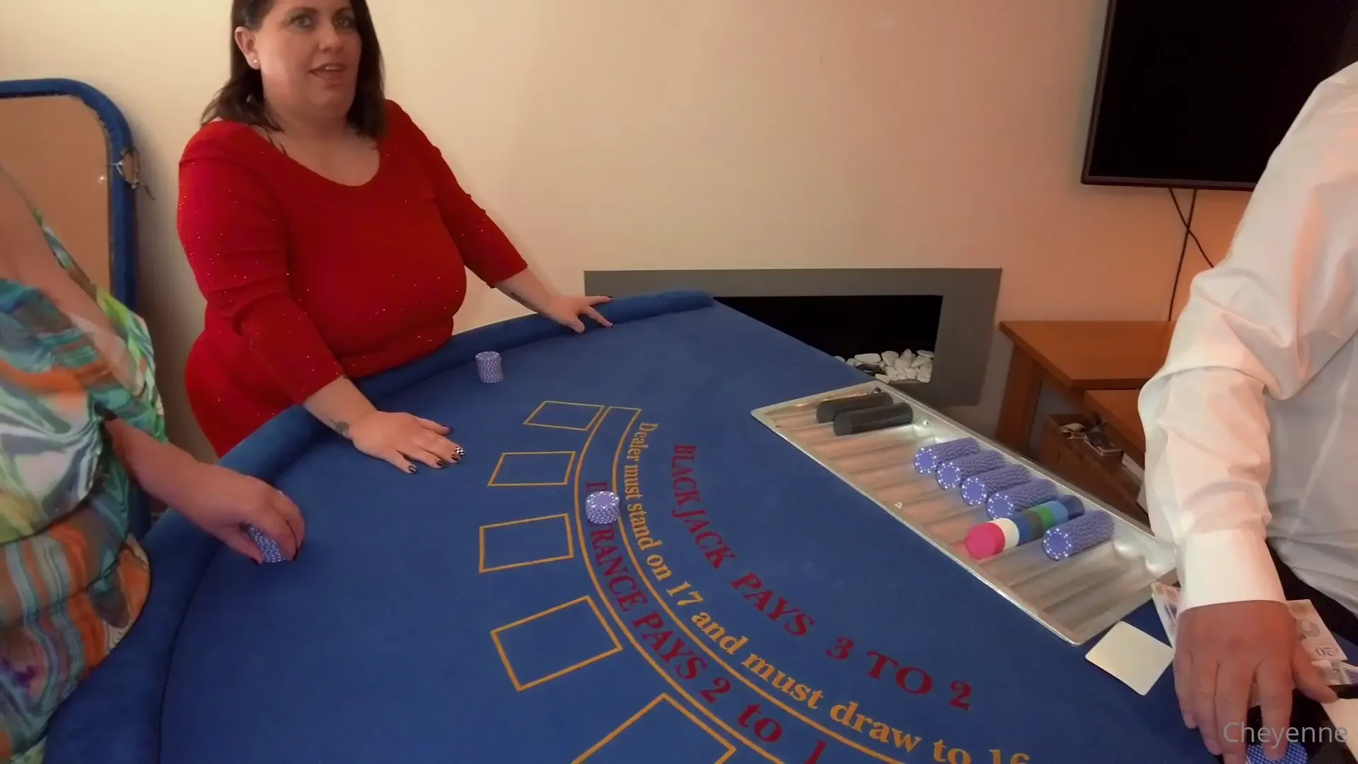 Blackjackblowjob mattyfacial is dealing while candycummings inarastark part 2 