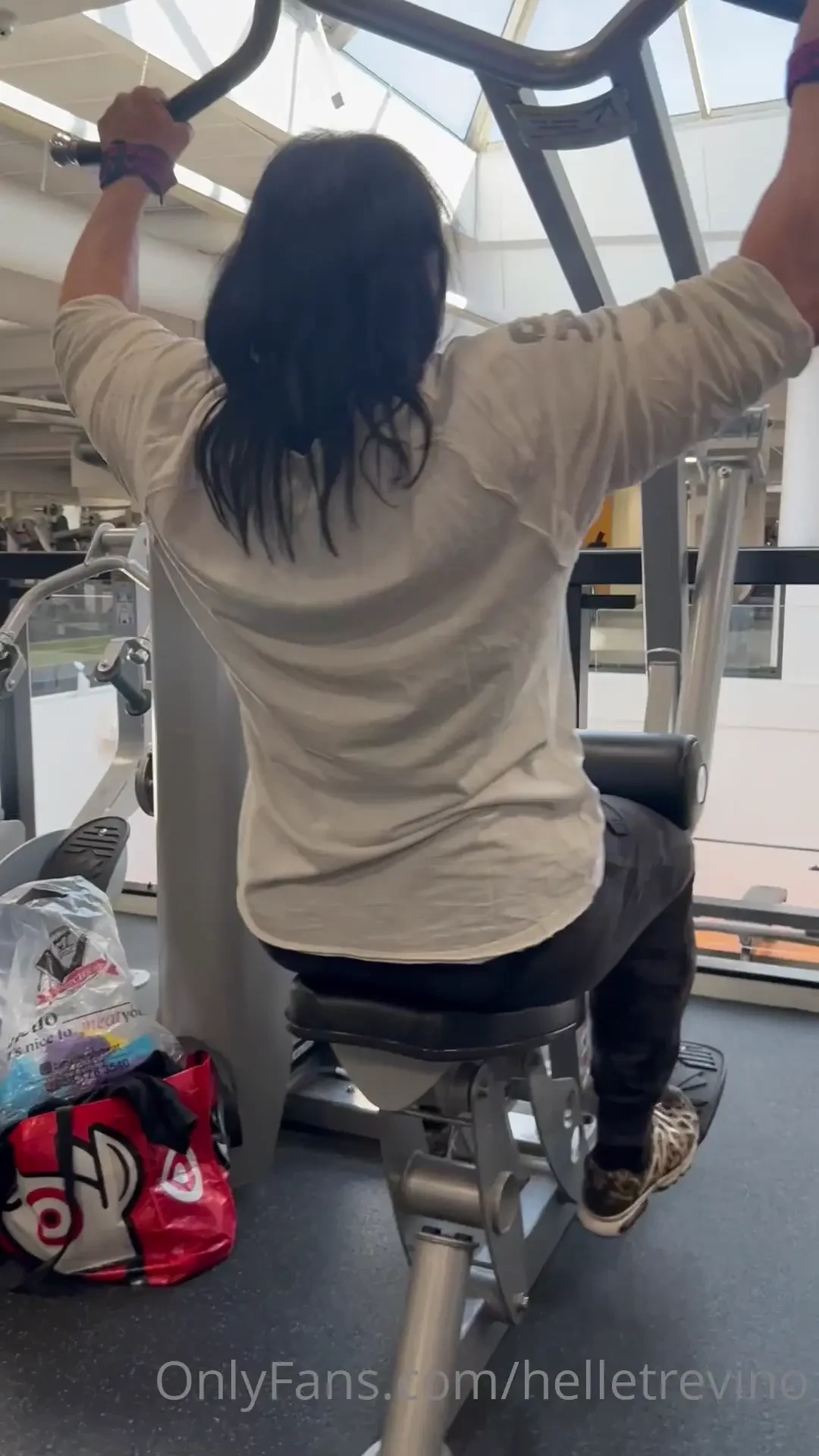 Brutal back training with irene andersen we did about 4 sets of each part 4 