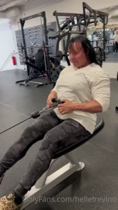 Brutal back training with irene andersen we did about 4 sets of each part 5