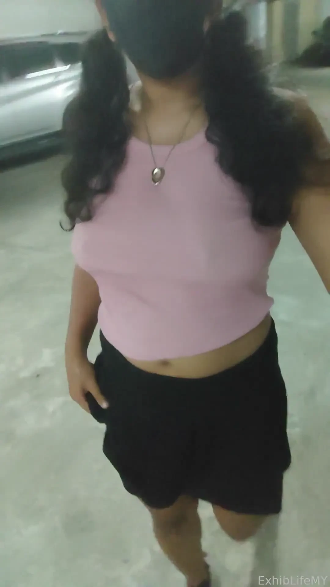 Exposing myself at a deserted parking area and then changing clothes 