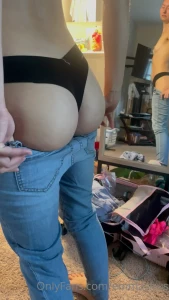 Trying to stuff all this ass in my jeans