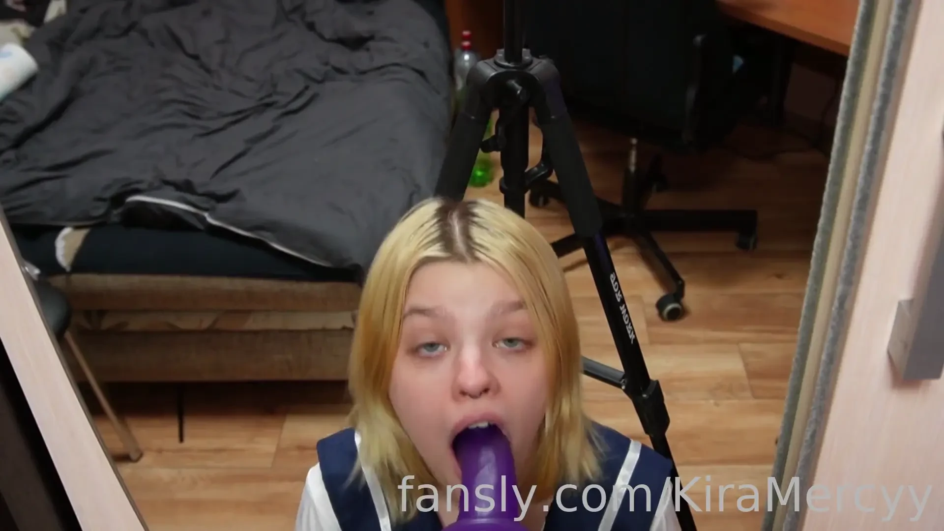 Look at my eyes deepthroat dildo facefuck young 18 schoolgirl 