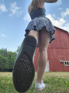 You belong beneath my chucks