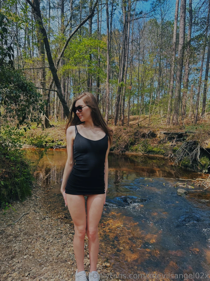 Sundress with no panties on type of weather 