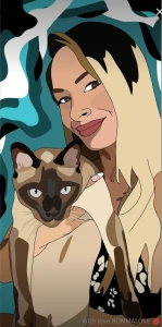 The beautiful portrait that a fan made of me thank you i loved it