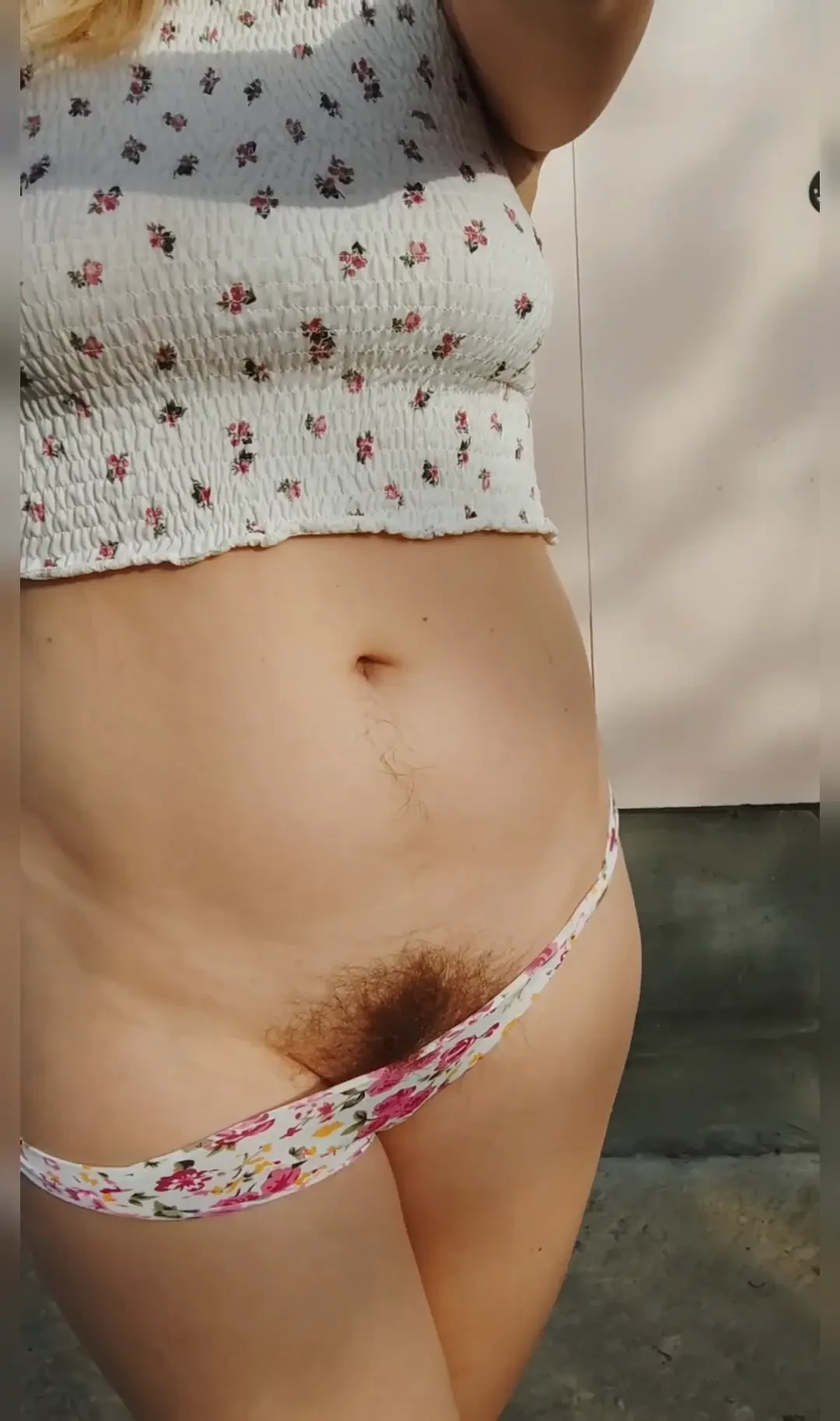 Tease you with my hairy bush bodyhair hairy bush pussy panties tease 