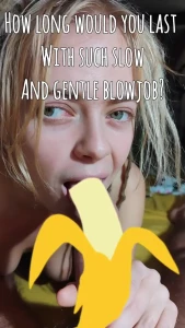 Slow and gentle blowjob - i can do it for hours do you like gentle or