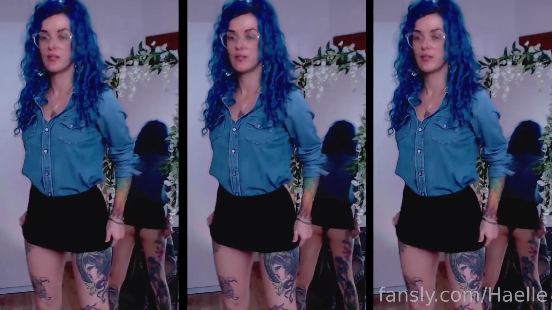 I wanted to try a little casual strip-tease video bare face and with 