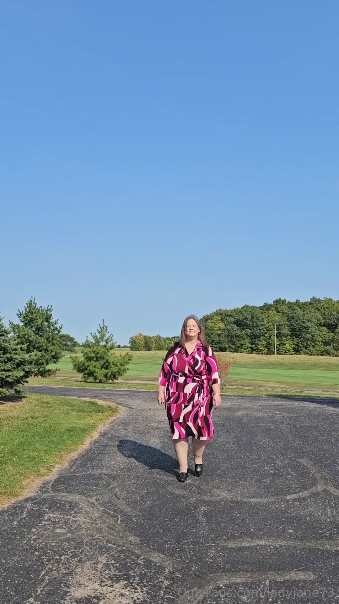 Modeling my new dress for my vacation 